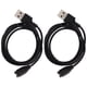 thumbnail image 1 of Cable cargador Compatible con Fitbit Fenix 6X, Cable de carga USB, adaptador de repuesto, 2 uds., 1 of 5