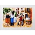 thumbnail image 1 of West, Ronald 32x23 White Modern Wood Framed Museum Art Print Titled - Street Dancing, 1 of 4