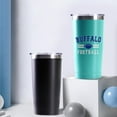 thumbnail image 4 of Buffalo Tumbler with Lids and Straws Insulated Stainless Steel Cup Water Bottle Football Gifts 20 Oz, 4 of 6
