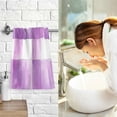thumbnail image 7 of Yayeee 100% Cotton Hand Towels for Bathroom 16" x 28" Soft Absorbent Kitchen Towel, Purple and White Pattern, 7 of 7