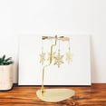 thumbnail image 2 of Rotating Spinner Candle Tea Light Xmas Christmas Decor Holder Table Home Desktop Decor Snowflakes, 2 of 8