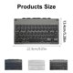 thumbnail image 3 of Wireless Keyboard,Quick Charging and Quiet Magnetic Folding with Stand For Multiple Devices Travel Friendly Small Keypad White, 3 of 5