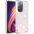 thumbnail image 3 of Compatible with Motorola Moto Edge Plus 2022 Case Glitter Liquid Cute Clear Phone Case Floating Quicksand Shockproof Protective Bumper Soft TPU Case for Moto Edge Plus 2022 5G Star Pink YB, 3 of 13