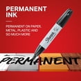 thumbnail image 3 of Marqueurs Permanents, Pointe Biseautée, Couleurs Assorties, 8 Unités, 3 of 5