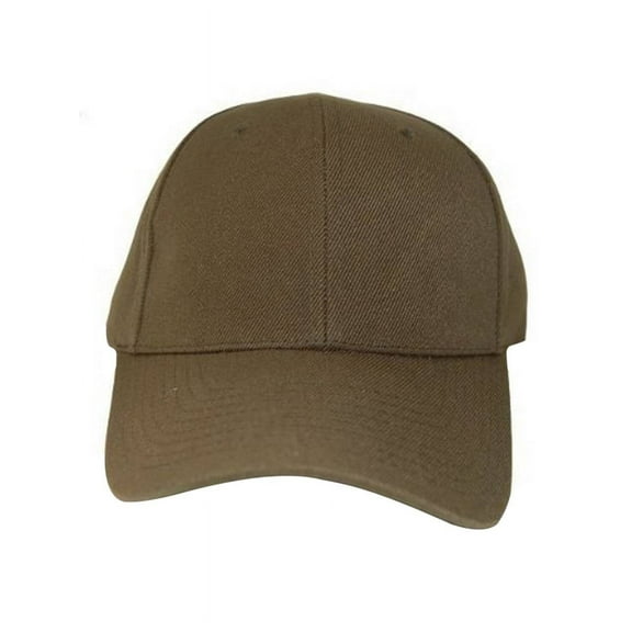 Blank / Plain Adjustable Hook and Loop Closure / Hat - Olive Green