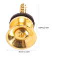thumbnail image 2 of CIMAXIC 2Pcs Metal Guitar Strap Button for Musicians Simple and Generous Look Golden, 2 of 8