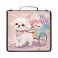 thumbnail image 2 of Vibrant Wildflowers (2) Printed Zipper Binder with Handle&Shoulder Strap 2 inch 3 Ring 500+300 Sheet Capacity File Folder Organizer, 2 of 8