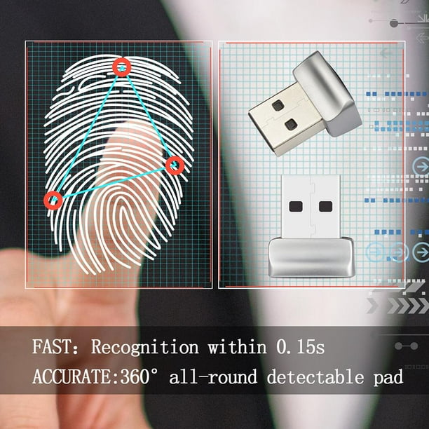 Lector de huellas dactilares USB para Windows 10 Hello PC Notebook Lock Unlock Scanner