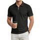 thumbnail image 1 of Mens Casual Manga Corta Botón Abajo Camisas de Color Sólido Suelto Moda Turndown Cuello Blusas Top para Verano Primavera, Par con Pantalones para Hombres Cortos, 1 of 3