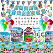 184 Pcs Birthday Party Supplies for Kids,Party Decorations for Boys and Girls