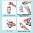thumbnail image 3 of Sanitizador de Manos Botella de Reposición de Loción de Mano Baño Botella de Suplemento de Hogar Botella de Suplemento de Loción de Baño Set de Inodoro Botella de Suplemento Sanitizador de Manos Peque, 3 of 6