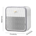 thumbnail image 3 of Qocolhg Deals of The Day! Toilet Tissue Box Toilet Paper Box Wall Mounted Non Perforated Roll Box Toilet Transparent Roll Box Storage Rack Translucent Storage Cabinet, Christmas Birthday Gifts, 3 of 6