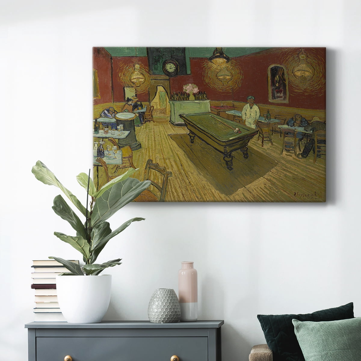Wexford Home The Night Café - 16" x 20" Gallery Wrapped Canvas, Ready to Hang