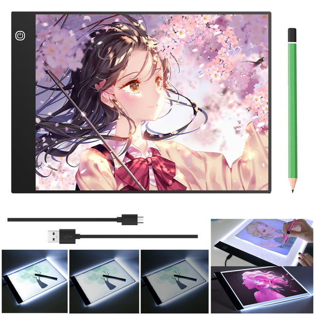 EEEkit A4 A5 Ultra-Thin Portable LED Light Box Tracer USB Power LED  Artcraft Tracing Light Pad Light Box for Artists, Drawing, Sketching,  Animation 
