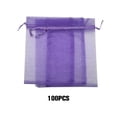 thumbnail image 3 of Jumpingount Bolsa con cordón portátil de 100 piezas, bolsa para regalos y bodas, bolsas de fiesta, cuerdas, ocupación pequeña Ropa, zapatos y accesorios Miscelánea Púrpura claro 9*12cm, 3 of 6