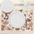 thumbnail image 3 of Ambesonne Mandala Place Mats Set of 4, Medieval Witchy Mushrooms, Standard Size, Dark Salmon Eggshell, 3 of 5