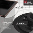 thumbnail image 3 of WEBANG 4 Inch Square Shower Drain Bronze Floor Drain with Flange Reversible 2-in-1 Cover Tile Insert Grate Removable SUS304 Stainless Steel CUPC Certified Oil Rubbed Bronze, 3 of 5