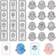 thumbnail image 1 of Sellos transparentes con diseño de constelación de Leo, reutilizables, con fondo transparente., 1 of 9