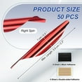 thumbnail image 2 of Arrows Spin Vanes, 50 Pack 1.8 Inch Plastic Arrow Fletching for DIY Shooting Red, 2 of 5