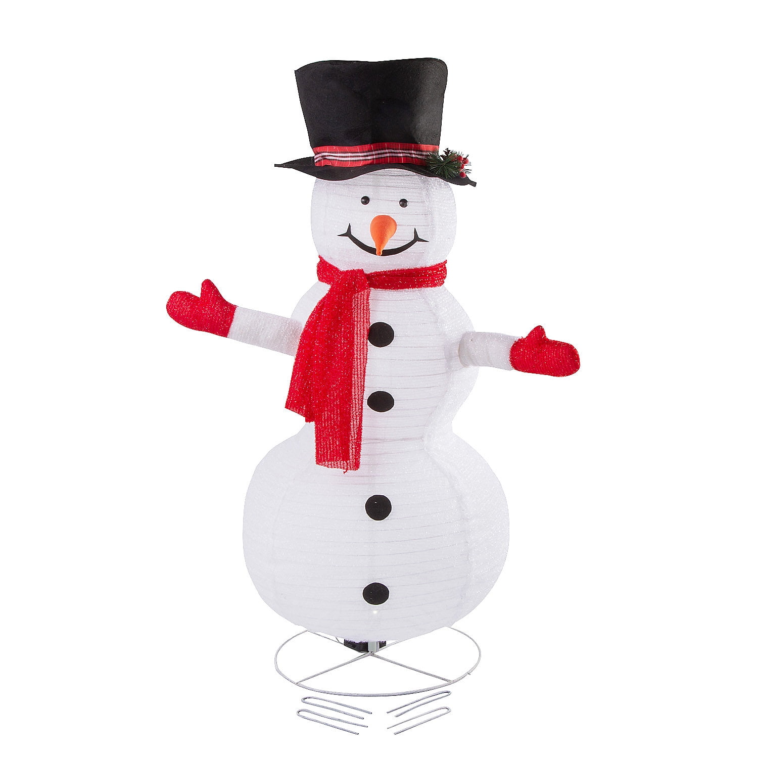 Fun Express 4 ft. Light-Up Snowman Collapsible Outdoor