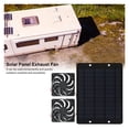 thumbnail image 4 of 6 Inch 12V Solar Exhaust Fan  Mini Ventilator Solar Panel Powered Fan Air Extractor for Dog Chicken House RV Greenhouse Fan ,High-Efficiency, 4 of 5
