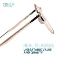 thumbnail image 6 of 2SeeLife Round Metal Wire Rimmed Reading Glasses for Men & Women – Medium–Wide Fit, Durable, Spring Hinges, Premium Readers, Gold, +3.00, 6 of 8