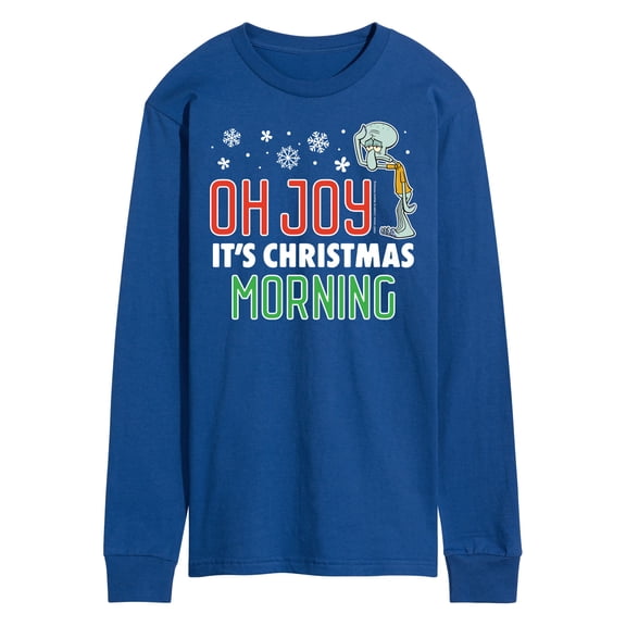 SpongeBob SquarePants - Oh Joy It's Christmas Morning - Men's Long Sleeve T-Shirt