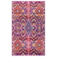 thumbnail image 3 of SAFAVIEH Madison Patton Geometric Area Rug, Fuchsia/Multi, 4' x 6', 3 of 7