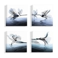thumbnail image 2 of Stupell Home Décor Contrast Black and Blue Flower and Bloom Water Designs Canvas Wall Art by Albert Koetsier, 2 of 5