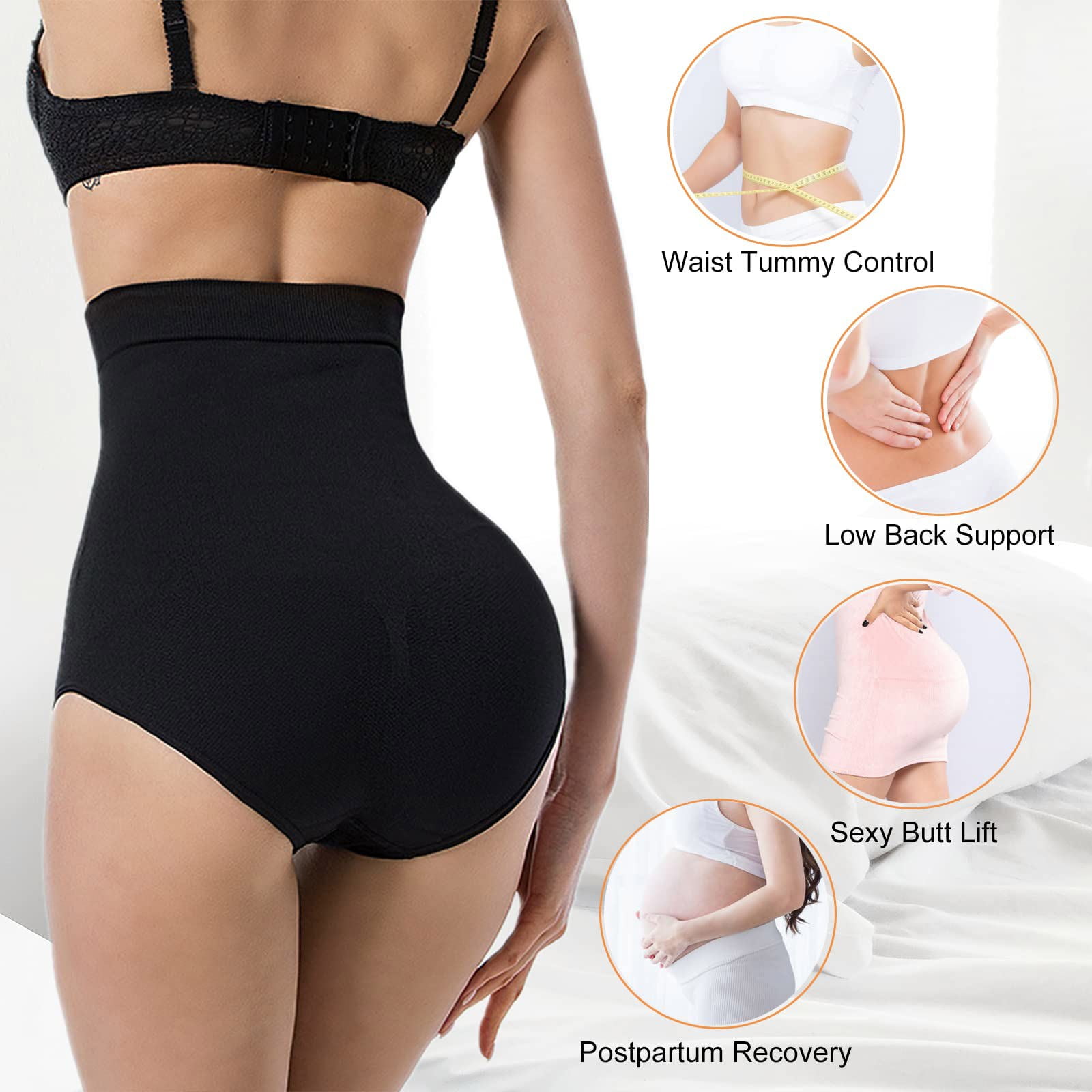 Lilvigor Shapewear for Women Tummy Control, Hi-Waist Butt Lifter Body Shaper Panty Waist Slim and Back Smooth Seamless Body Trainer