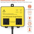 thumbnail image 3 of Ortis Double Outlet Refrigerator Surge Protector, Time Delay, 5ft Cord, for Brownout, Spike & Surge, 3 of 8