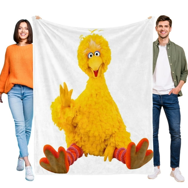 Big Bird anti-pilling, suave, ligera, esponjosa y acogedora de lujo para hogar y cocina – Perfecta para niños y adultos,120X150cm