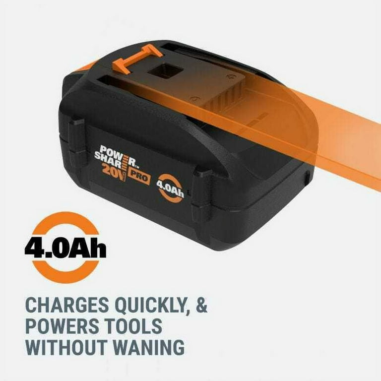 Worx Power Share Pro 20V Max 4Ah High Capacity Battery 