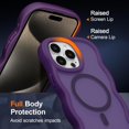 thumbnail image 4 of Funda magnética para iPhone 13 Pro Max, compatible con MagSafe, diseño de marco ondulado transparente 2025, funda protectora de borde suave, bonita, transparente, mate, a prueba de golpes, 4 of 6