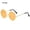 Orange, variant on Retro Hippie Party Women Men Metal Sunglasses Circle Glasses Round Sunglasses Eyewear BLUE