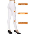 thumbnail image 2 of 2 Pack Women's 3 inch High Waistband Full Length Leggings For Yoga and Casual, 2 of 5