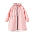 thumbnail image 1 of Kids Lightweight Rain Jackets Hooded Rain Coat Waterproof Rain Poncho, 1 of 5