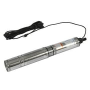 110v Submersible Deep Well Water Pump Large Stainless Steel Well Pump 370w 0.5HP