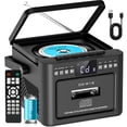 thumbnail image 1 of Reproductor de CD Boombox Greadio recargable con cassette Bluetooth, 1 of 9