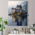thumbnail image 4 of Castle Watercolor Canvas Print, Wall Decor for Living Room Bedroom Dining Room Office Hotel Cafe, 4 of 8