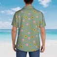 thumbnail image 6 of Daiia Pig Face With Sunflower Hawaiian Shirt for Men Gentle Cotton Regular Short Sleeve Casual-Large, 6 of 9