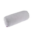 thumbnail image 2 of Wswqop Round Cervical Roll Bolster Pillow with Removable Washable Linen Cover - 15x40cm (Dia. X Length) - Silver Gray Argent Gray, 2 of 9