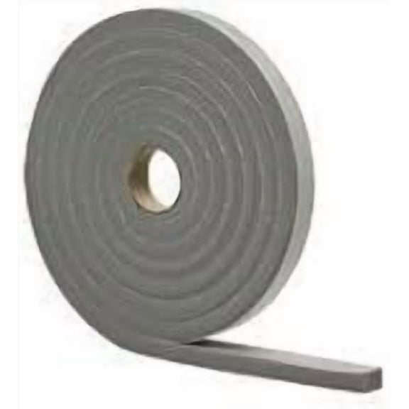 M-D 02295 3/8" X 10' Gray Waterproof &amp; Airtight Foam Tape Weather Stri