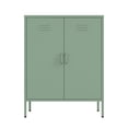 thumbnail image 1 of Naomi Armoire d'Appoint Moderne 31,5 avec 3 Tablettes Ajustables, Vert, 1 of 9