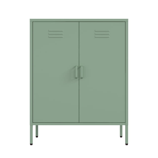 Naomi Armoire d'Appoint Moderne 31,5 avec 3 Tablettes Ajustables, Vert