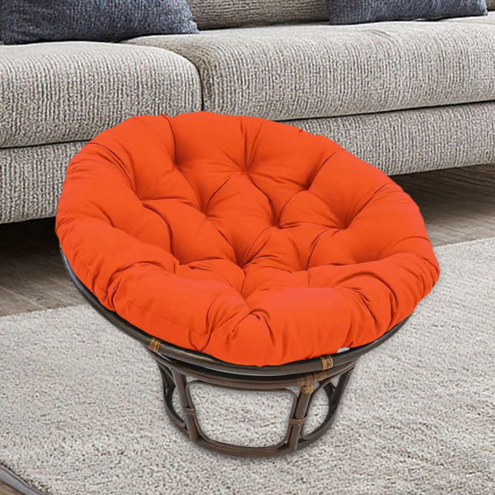 Gazechimp 40cm Swing Hanging Chair Cushion, Egg Chair Cushion for Indoor, Outdoor, Garden, Orange