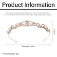 thumbnail image 4 of Silver Bridal Tiaras and Crowns for Women and Girls, Rhinestones Wedding Headband, Hair Accessories for Wedding Prom - Rose gold, 4 of 5