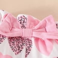 thumbnail image 7 of Toddler Baby Girl Summer Outfits Cute The Princess Has Arrived Print Romper & Heart Print Bloomers with Headband 3-Piece Outfit Baby Girl Gift Set 9-12 Months, 7 of 7