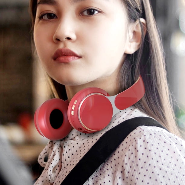 Twowood auricular Auriculares plegables inalámbricos Bluetooth con tarjeta TF Socket HiFi Micrófono estéreo