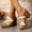Beige, variant on Viluyesy Womens Block Heeled Sandals, Thick Sole Slip-On Summer New Style Casual Fashion Platform Shoes Beige
